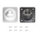 Decorative overlay Bulat VAT 05.04 Atlas, for a levald mechanism, chromium