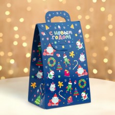 New Year. Gift box New Year's handbag mini 