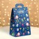 New Year. Gift box New Year's handbag mini "New Year's art" 140 x 100 x 223 cm.
