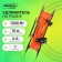 Extension cord on the frame Luazon Lighting Eco, 1 socket, PVS 2x0.75, 6 A, 1300 W, 10M, orange