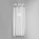 Lightning spiral, No. 5, connective, automatic lock, 40 cm, transparent/white color