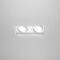 The built-in lamp Technical DL003-02-W, 2x50W, 23x13x3.8 cm, GU10, white color