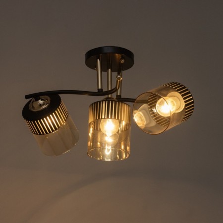 Galion chandelier 3he27 40W black and gold 55x26 cm-2