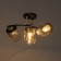 Galion chandelier 3he27 40W black and gold 55x26 cm