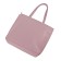 Bag women, genuine leather, pink, 30x11x35 cm