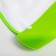Bibslate for feeding "Flower" waterproof on the button, with a super-carman, the color is green