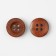 Button wooden, 4 punctures, d = 15 mm, brown color