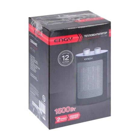 ENGY PTC-312, 1,500 watts, floor, ceramic, 2 modes, black-7