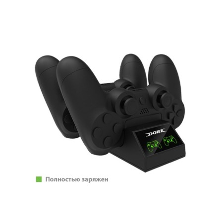 Charger for 2 Gampads PS4 Dobe TP4-1822, magnetic connectors, with indication-5