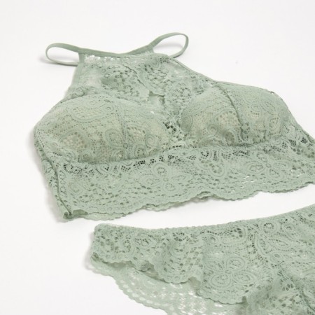 Female set (top, panties) olive color, size 42-44-1