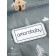 Winter fur “mountain” envelope, size 85 cm, gray color