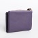 Women's wallet on the button, purple color