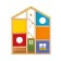 House puppet Hape All Season House, three -story, with furniture