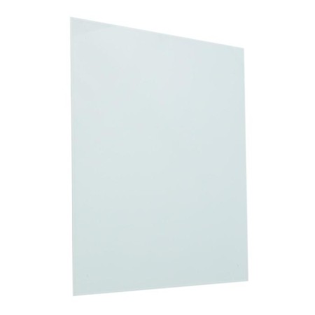Glass panel 600x600x4 mm white, with mount