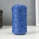 Knitting cord 100% polyester with a lurex 1 mm cylinder, 75 ± 10g, 200m, 20-blue+silver