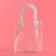 Gift package from PVC, white, 17 x 15 x 8 cm