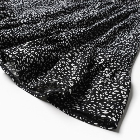 Women's dress with ruffles mist, size 50, black-3