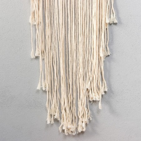 Panel wall -mounted macrame "Web with a triangle" 85x25 cm-3