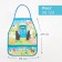 Apron with sleevens Blue Tractor "Merry Farm", 49x39 cm