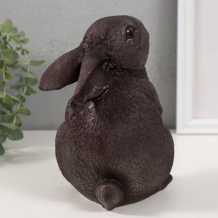 Figure "Rabbit No. 3 gray-brown" 16 x 10.5 x 12.5 cm-2