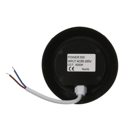 Facade lamp "City", FSD-050, 5 W, 3000K, IP65, 220 V circle, plastic, black-7