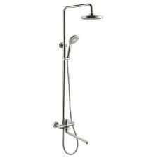The shower system FMARK FS8345-35, tropical shower, shower set, mixer, satin