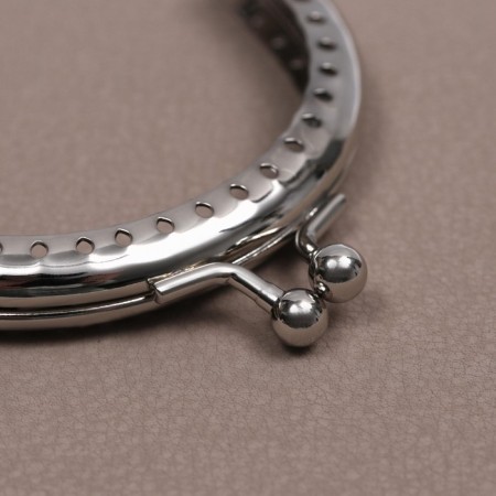 Farmoire sewing "semicircle", 8 cm, silver color-2