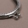 Farmoire sewing "semicircle", 8 cm, silver color