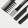 A set of combs, 10 items, in a case, black color