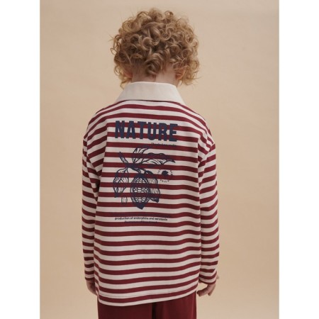 Polo -flooring Pelican boy, height 146 cm, burgundy color-2