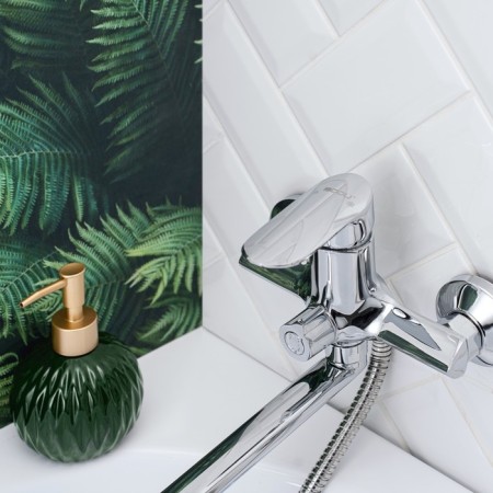 BUNE BOOOU B8274-18F bath, pour 322 mm, shower set, brass, chrome-3