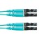 Patch cord Panduit FX2ellNLNSNM003 2x50/125 OM3 LC duplex-LC Duplex 3M LSZH Aquamarine