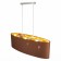 Suspended EVOLUCE lamp. Sle300583-03. Brescia. 3x40 watts, E27, 75x22x22 cm, Nickel color