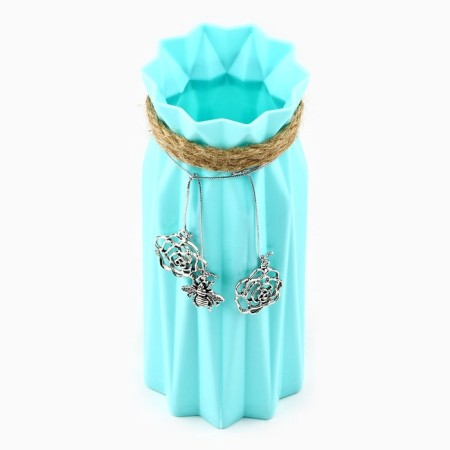 Vase for flowers "Bee" plastic, 17 x 7 cm-1