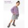 Cardigan Children's Amarobaby Knit, height 98, lilac color