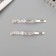 Invisibility for hair "Beat" (set 2 pcs) wave, 6 cm, silver