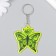 A keychain plastic reflective "butterfly with twigs and heart" 5.4x5.2 cm