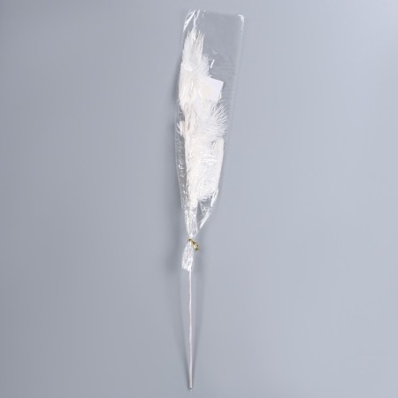 Decor of feathers "Fountain" on the leg, height - 58 cm-5