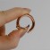 Karabin ring, d = 20/28, thickness - 4 mm, 5 pcs, color pink gold