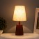 Twenthic lamp "India" 1x40W E27 walnut 16.5x16.5x35cm