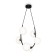 Freya FR4005PL-06B2 Perlina, 430x220x3000 mm, G9, 6x25W, black color