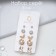 Classes 5 pairs "Assorted" Bunny, white color in gold