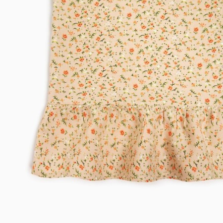 Women's dress minku: enjoy is beige color, size 48-10