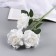 Artificial flowers "Paloma Rose" D-8 cm 53 cm, white