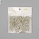 Beads for creativity plastic "Sig-zag" beige-silver set 20 grams 0.6x0.6x0.6 cm