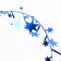 Wire for crafts and decor "Star" length - 5 meters, blue color
