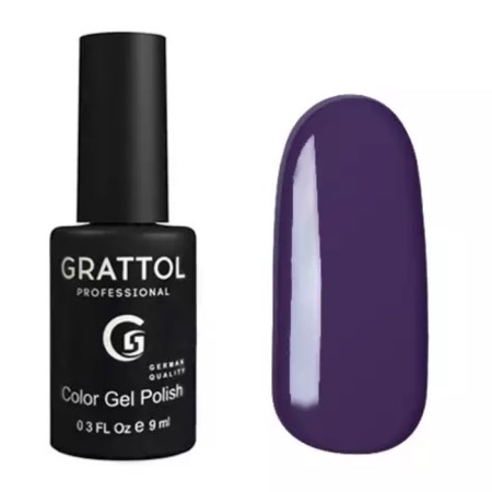 Grattol Color Gel Polish, No. 010 Eggplant, 9 ml