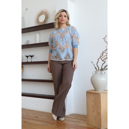 Female jumper, size 60, blue color-3