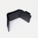 Women's wallet on the button, black color