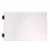 A4 document folder, with blue latches, 230 x 305 x 23 mm, transparent case